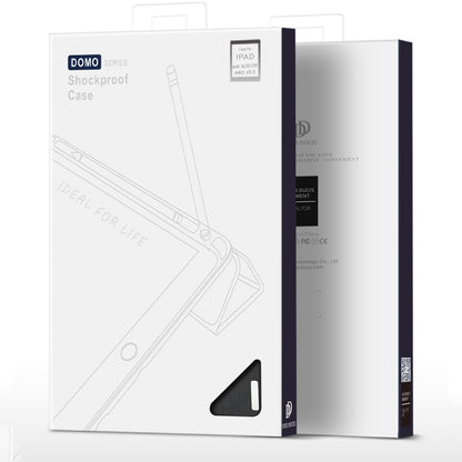 For iPad Air 10.5 (2019) / iPad Pro 10.5 DUX DUCIS Domo Series Horizontal Flip Magnetic PU Leather Case with 3-folding Holder & Pen Slot(Black) by DUX DUCIS