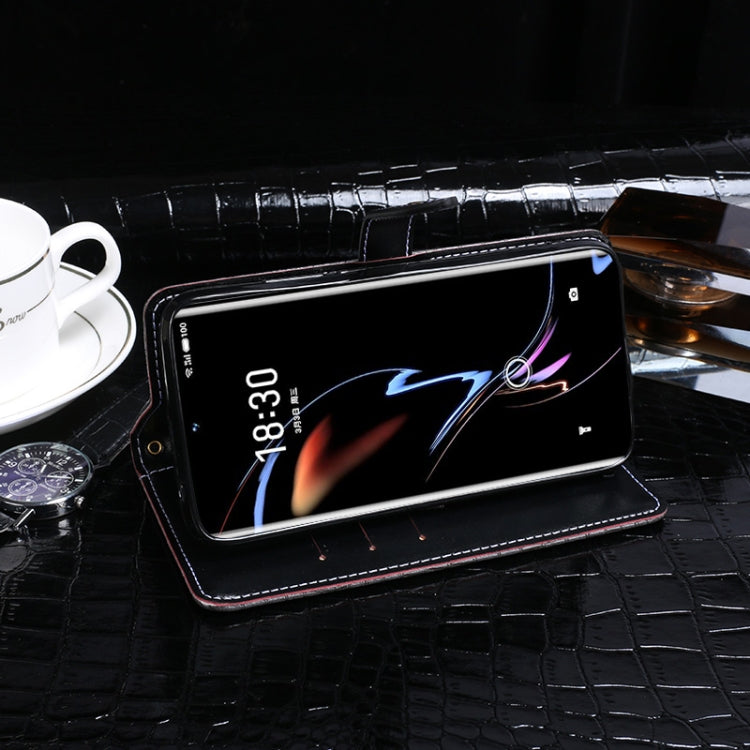 For Meizu 18 Pro idewei Crocodile Texture Horizontal Flip Leather Case with Holder & Card Slots & Wallet(Dark Blue) by idewei