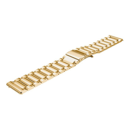 20mm Three Flat Buckle Stainless Steel Replacement Watchband for Samsung Galaxy Watch Active 2 / Amazfit GTS 2(Gold) by bashfashion