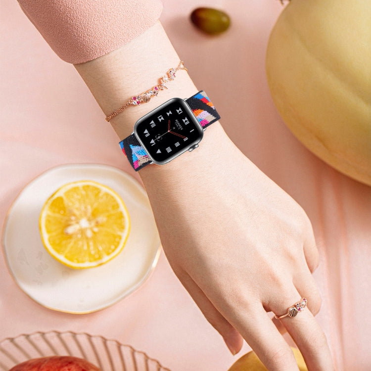 Elastic Watch Band For Apple Watch Ultra 49mm&Watch Ultra 2 49mm / Series 9&8&7 45mm / SE 3&SE 2&6&SE&5&4 44mm / 3&2&1 42mm(10) by bashfashion