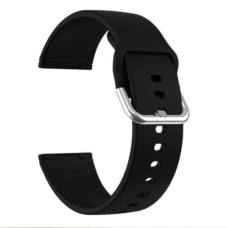 For Fitbit Versa 3 Silicone Watch Band(Black) by bashfashion
