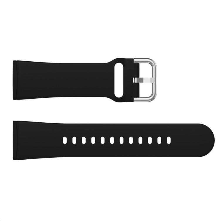 For Fitbit Versa 3 Silicone Watch Band(Black) by bashfashion