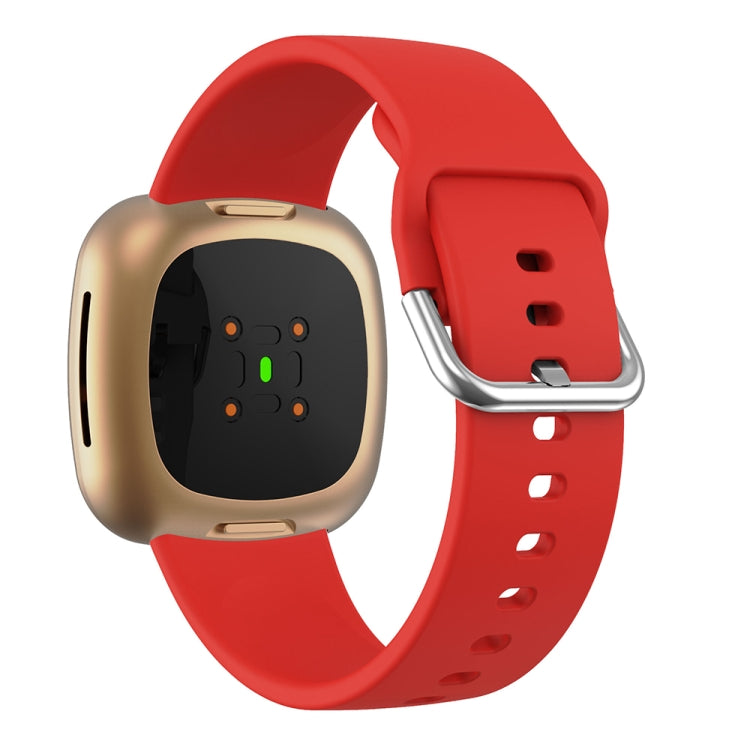 For Fitbit Versa 3 Silicone Watch Band(Red) by bashfashion