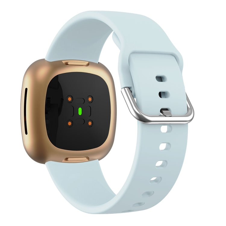 For Fitbit Versa 3 Silicone Watch Band(Light Blue) by bashfashion