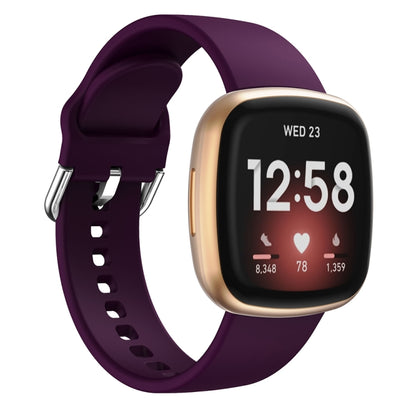 For Fitbit Versa 3 Silicone Watch Band(Purple) by bashfashion