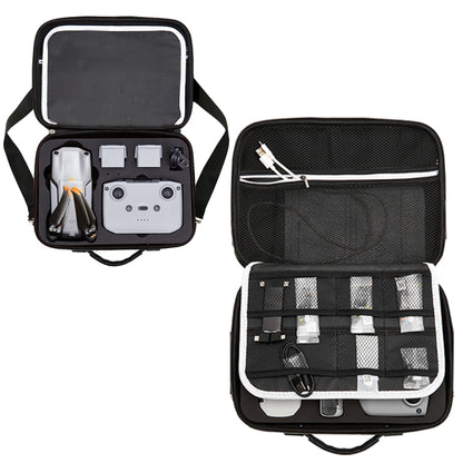 Portable Single Shoulder Storage Travel Carrying Cover Case Box with Baffle Separator for DJI Air 2S(Black + Black Liner) by bashfashion