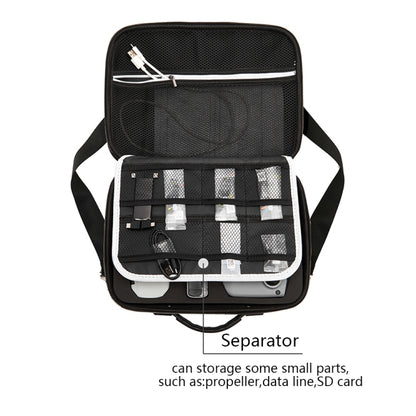 Portable Single Shoulder Storage Travel Carrying Cover Case Box with Baffle Separator for DJI Air 2S(Black + Black Liner) by bashfashion