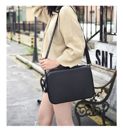 Portable Single Shoulder Storage Travel Carrying Cover Case Box with Baffle Separator for DJI Air 2S(Black + Black Liner) by bashfashion