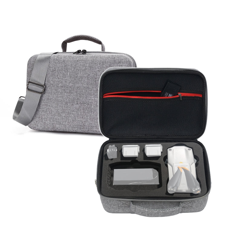 Portable Carry Case Waterproof Scratch-proof Anti-shock Travel Carrying Cover Case Box for DJI Air 2s(Grey+Black Liner) by bashfashion
