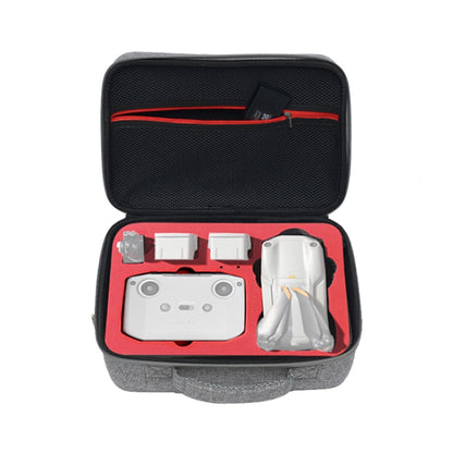 Portable Carry Case Waterproof Scratch-proof Anti-shock Travel Carrying Cover Case Box for DJI Air 2s(Grey+Red Liner) by bashfashion