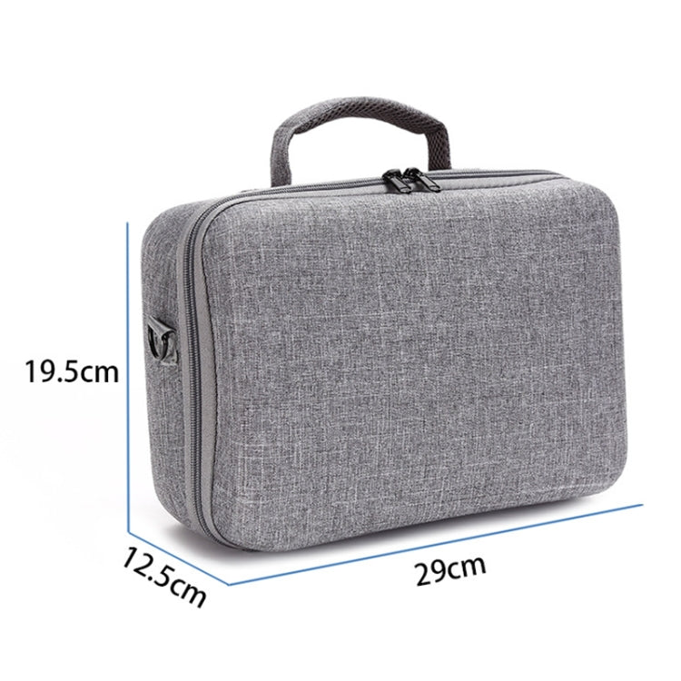 Portable Carry Case Waterproof Scratch-proof Anti-shock Travel Carrying Cover Case Box for DJI Air 2s(Grey+Red Liner) by bashfashion