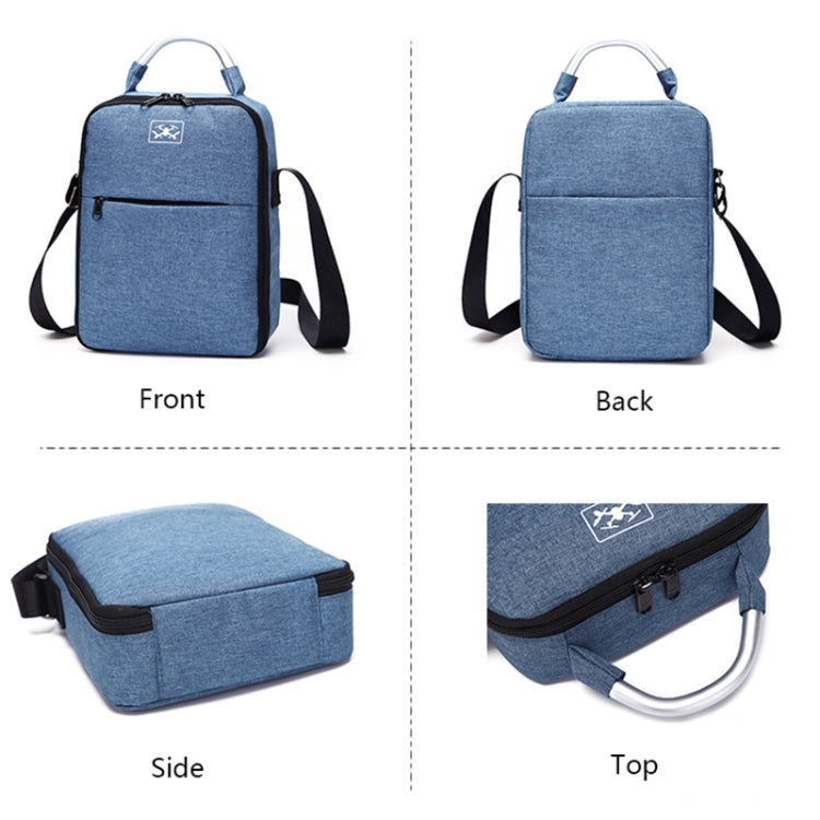 Shockproof Waterproof Single Shoulder Storage Travel Carrying Cover Case Box for DJI Air 2S(Blue+Red Liner) by bashfashion