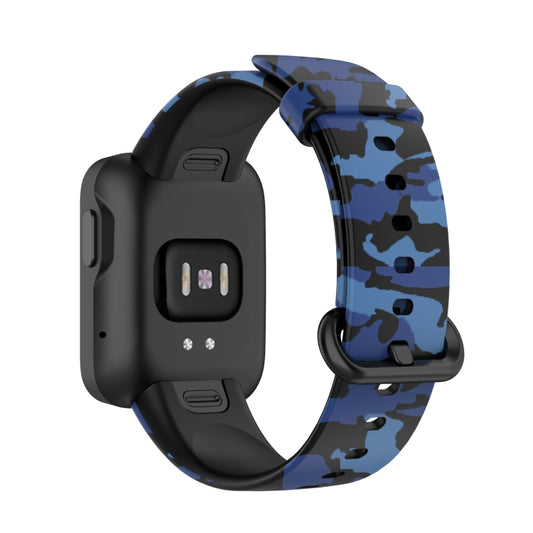 For Xiaomi Mi Watch Lite / Redmi Watch Silicone Printing Replacement Watchband(Camouflage Blue) by bashfashion
