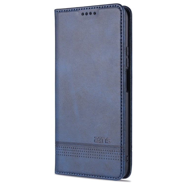 For Huawei Enjoy 20 SE 4G AZNS Magnetic Calf Texture Horizontal Flip Leather Case with Card Slots & Holder & Wallet(Dark Blue) by AZNS