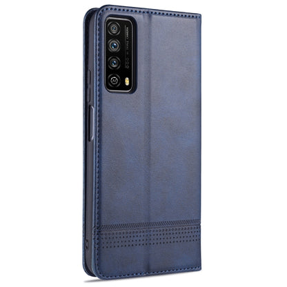 For Huawei Enjoy 20 SE 4G AZNS Magnetic Calf Texture Horizontal Flip Leather Case with Card Slots & Holder & Wallet(Dark Blue) by AZNS