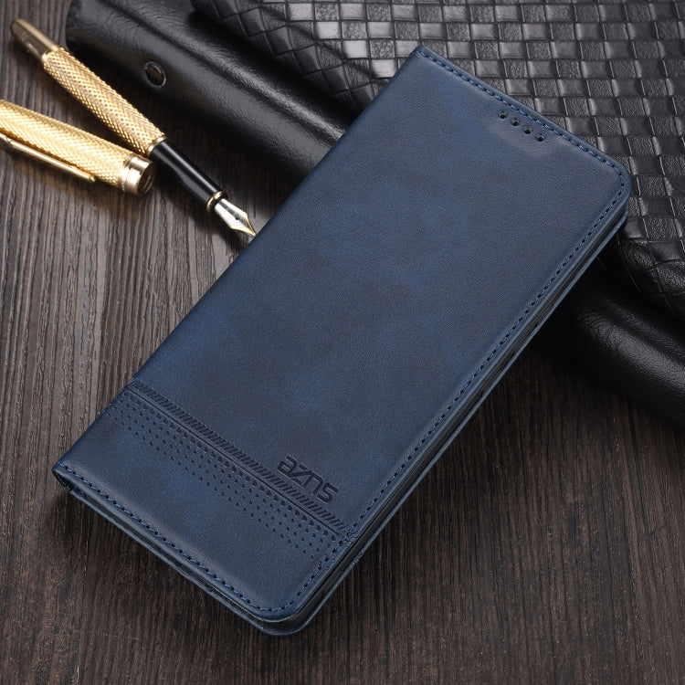 For Huawei Enjoy 20 SE 4G AZNS Magnetic Calf Texture Horizontal Flip Leather Case with Card Slots & Holder & Wallet(Dark Blue) by AZNS
