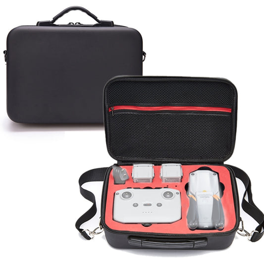 Portable Single Shoulder Storage Travel Carrying PU Cover Case Box for DJI Air 2S(Black + Red Liner) by bashfashion