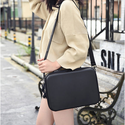 Portable Single Shoulder Storage Travel Carrying PU Cover Case Box for DJI Air 2S(Black + Red Liner) by bashfashion