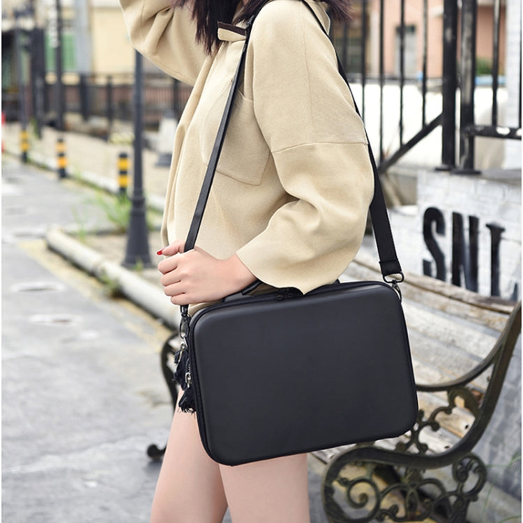 Portable Single Shoulder Storage Travel Carrying PU Cover Case Box for DJI Air 2S(Black + Black Liner) by bashfashion