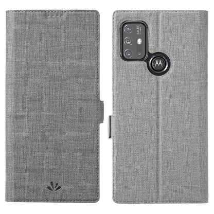 For Motorola Moto G30 / G10 ViLi K Series Shockproof TPU + PU Leather Magnetic Buckle Horizontal Flip Case with Card Slots & Wallet & Holder(Grey) by ViLi