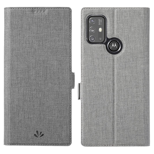 For Motorola Moto G30 / G10 ViLi K Series Shockproof TPU + PU Leather Magnetic Buckle Horizontal Flip Case with Card Slots & Wallet & Holder(Grey) by ViLi