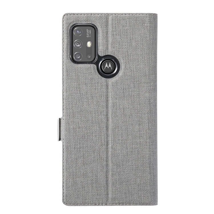 For Motorola Moto G30 / G10 ViLi K Series Shockproof TPU + PU Leather Magnetic Buckle Horizontal Flip Case with Card Slots & Wallet & Holder(Grey) by ViLi
