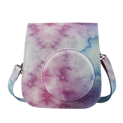 Painted Series Camera Bag with Shoulder Strap for Fujifilm Instax mini 11(Blue Pastel) by bashfashion