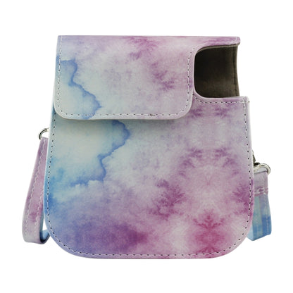 Painted Series Camera Bag with Shoulder Strap for Fujifilm Instax mini 11(Blue Pastel) by bashfashion