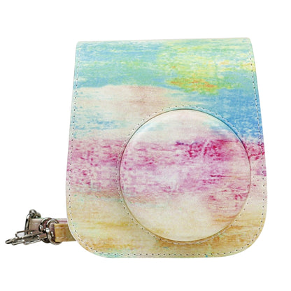 Painted Series Camera Bag with Shoulder Strap for Fujifilm Instax mini 11(Oil Paint) by bashfashion