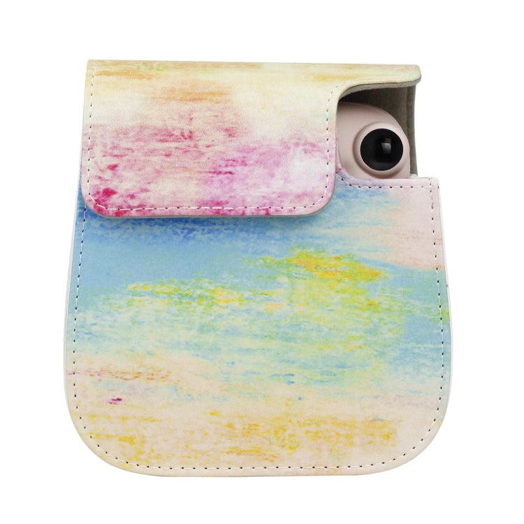 Painted Series Camera Bag with Shoulder Strap for Fujifilm Instax mini 11(Oil Paint) by bashfashion