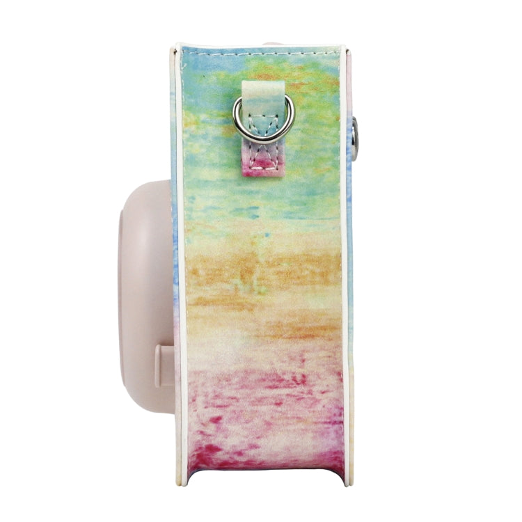 Painted Series Camera Bag with Shoulder Strap for Fujifilm Instax mini 11(Oil Paint) by bashfashion