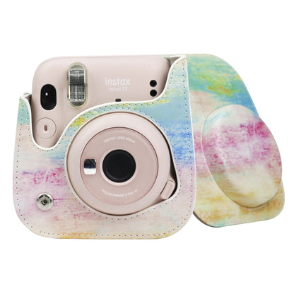 Painted Series Camera Bag with Shoulder Strap for Fujifilm Instax mini 11(Oil Paint) by bashfashion