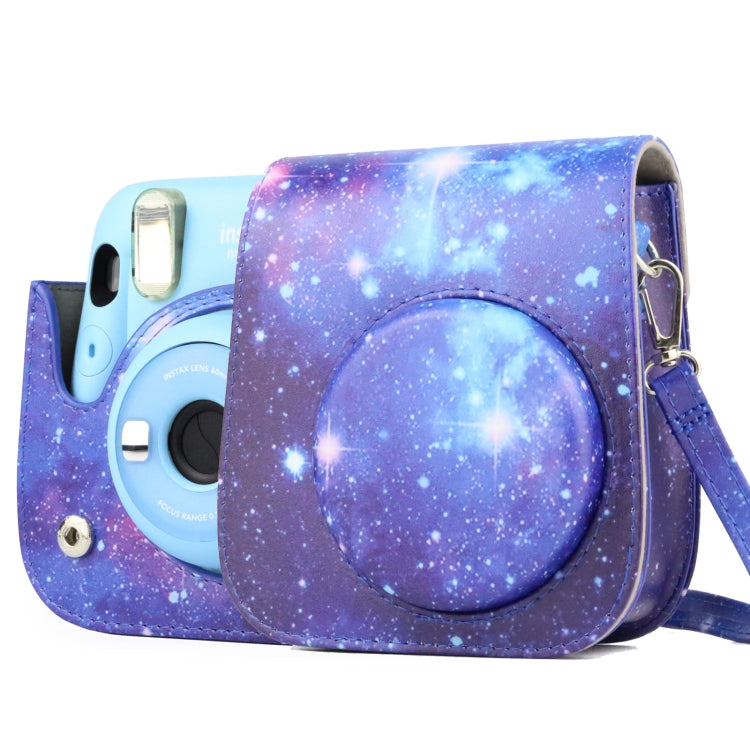 Painted Series Camera Bag with Shoulder Strap for Fujifilm Instax mini 11(Shining Starry Sky) by bashfashion