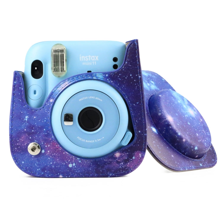Painted Series Camera Bag with Shoulder Strap for Fujifilm Instax mini 11(Shining Starry Sky) by bashfashion