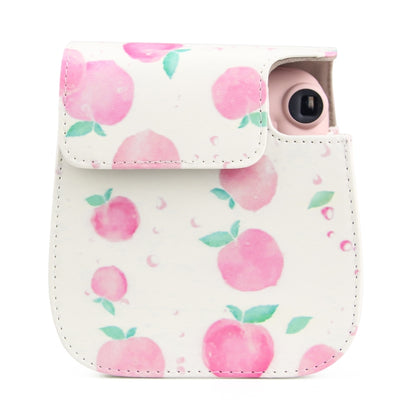 Painted Series Camera Bag with Shoulder Strap for Fujifilm Instax mini 11(Peach) by bashfashion