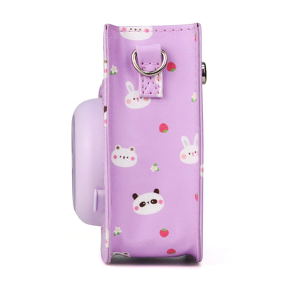 Painted Series Camera Bag with Shoulder Strap for Fujifilm Instax mini 11(Fruit Animal) by bashfashion