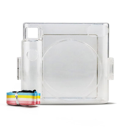 Clear Crystal Camera Bag with Shoulder Strap for Fujifilm Instax Square SQ1 by bashfashion