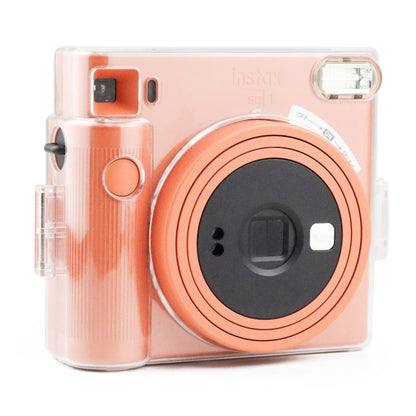 Clear Crystal Camera Bag with Shoulder Strap for Fujifilm Instax Square SQ1 by bashfashion