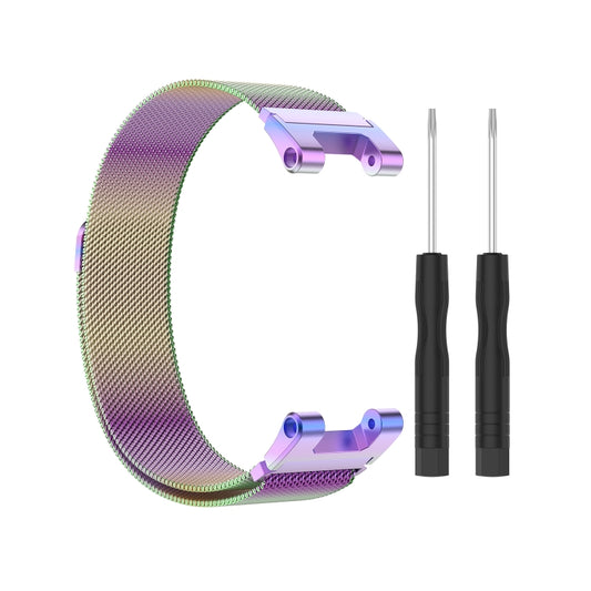 For Amazfit T-Rex Pro / Amazfit T-Rex Milanese Magnetic Metal Watch Band(Colorful) by bashfashion