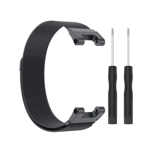For Amazfit T-Rex Pro / Amazfit T-Rex Milanese Magnetic Metal Watch Band(Dark Grey) by bashfashion