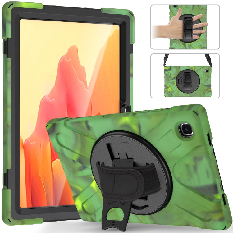 For Samsung Galaxy Tab A7 10.4 2020 T500 / T505 Shockproof Colorful Silicone + PC Protective Case with Holder & Shoulder Strap & Hand Strap & Screen Protector(Camouflage) by bashfashion