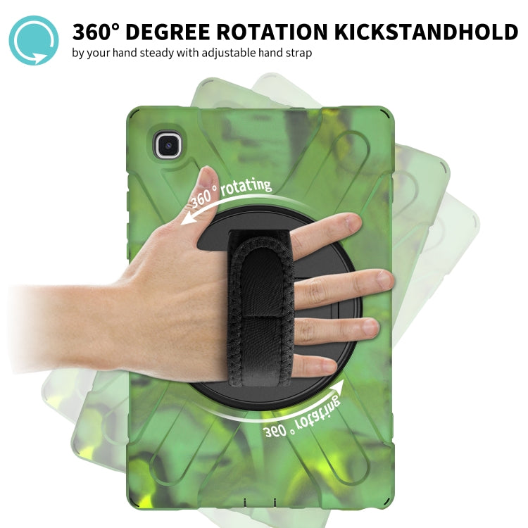 For Samsung Galaxy Tab A7 10.4 2020 T500 / T505 Shockproof Colorful Silicone + PC Protective Case with Holder & Shoulder Strap & Hand Strap & Screen Protector(Camouflage) by bashfashion