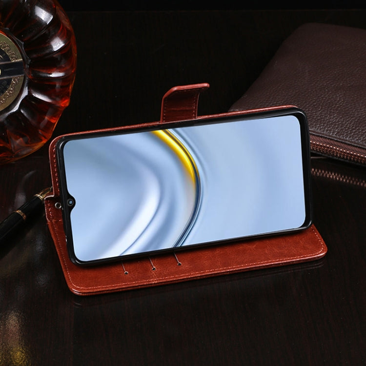 For Honor Play 20 idewei Crazy Horse Texture Horizontal Flip Leather Case with Holder & Card Slots & Wallet(Sky Blue) by idewei