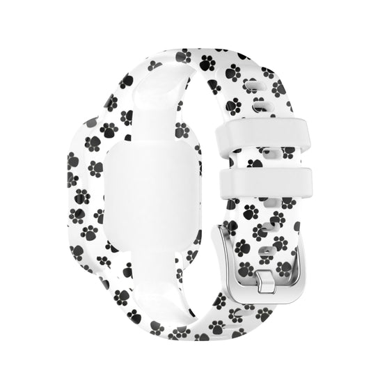 For Garmin Vivofit JR3 Silicone Printing Watch Band(Footprint) by bashfashion