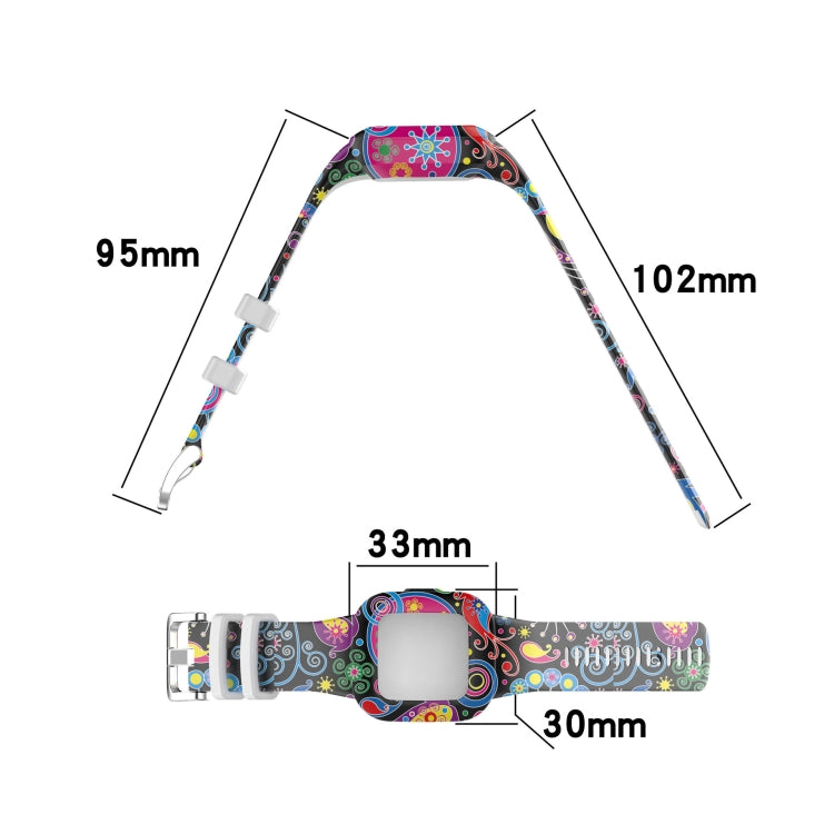 For Garmin Vivofit JR3 Silicone Printing Watch Band(Painted) by bashfashion