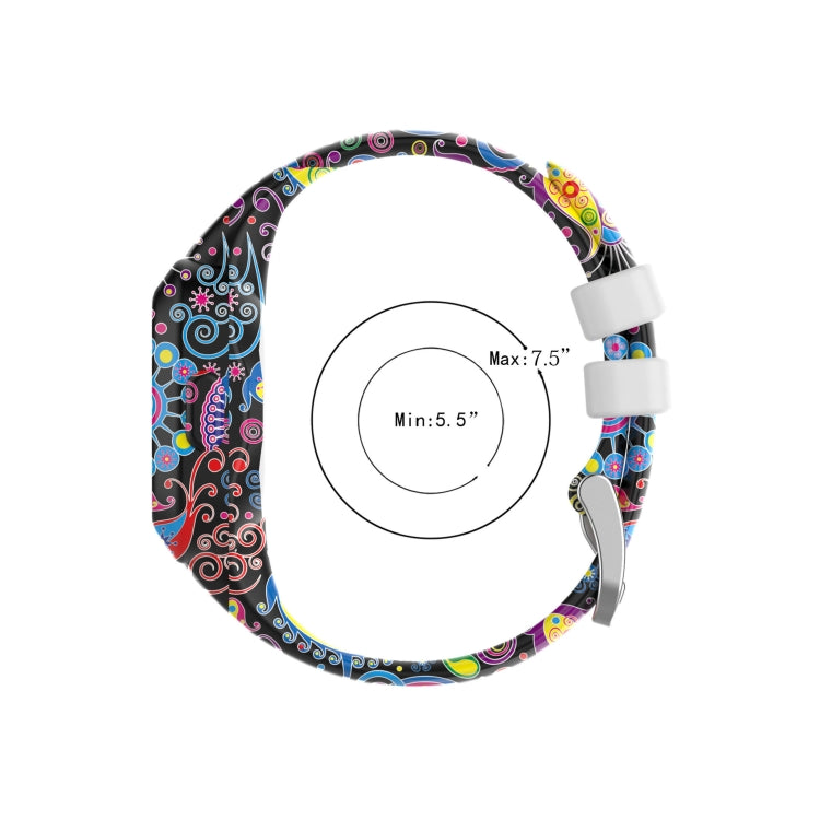 For Garmin Vivofit JR3 Silicone Printing Watch Band(Footprint) by bashfashion