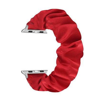 Butterfly Pattern Hair Ring Cloth Watch Band For Apple Watch Ultra 49mm&Watch Ultra 2 49mm / Series 9&8&7 45mm / SE 3&SE 2&6&SE&5&4 44mm / 3&2&1 42mm(B) by bashfashion