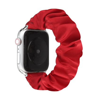 Butterfly Pattern Hair Ring Cloth Watch Band For Apple Watch Ultra 49mm&Watch Ultra 2 49mm / Series 9&8&7 45mm / SE 3&SE 2&6&SE&5&4 44mm / 3&2&1 42mm(B) by bashfashion