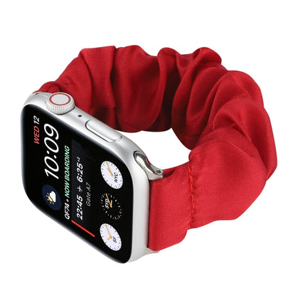 Butterfly Pattern Hair Ring Cloth Watch Band For Apple Watch Ultra 49mm&Watch Ultra 2 49mm / Series 9&8&7 45mm / SE 3&SE 2&6&SE&5&4 44mm / 3&2&1 42mm(B) by bashfashion