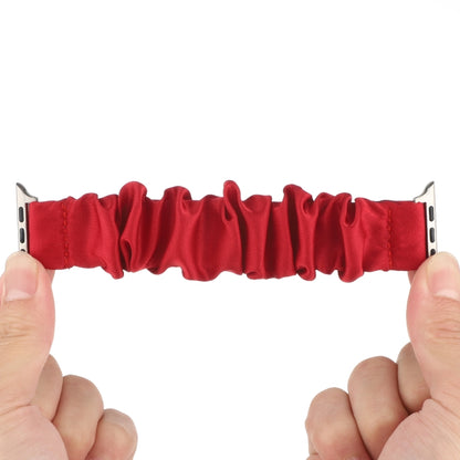 Butterfly Pattern Hair Ring Cloth Watch Band For Apple Watch Ultra 49mm&Watch Ultra 2 49mm / Series 9&8&7 45mm / SE 3&SE 2&6&SE&5&4 44mm / 3&2&1 42mm(B) by bashfashion